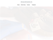 Tablet Screenshot of peacockblue.co.za